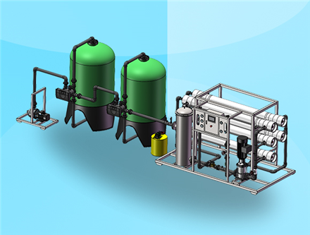 10噸每小時(shí)反滲透設(shè)備，純水設(shè)備生產(chǎn)廠家 反滲透設(shè)備制造商